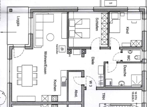 Foto - 3 Zimmer Etagenwohnung zur Miete in Schömberg