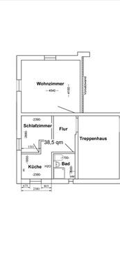 Foto - 1,5 Raum Wohnung - 450,00&nbsp;EUR Kaltmiete, ca.&nbsp; 38,50&nbsp;m&sup2;
