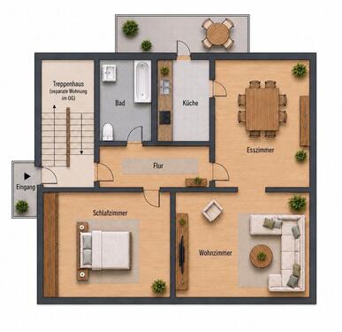 Foto - 3 Zimmer EG Wohnung mit Garten&Garage in Ibbenbüren - Laggenbeck