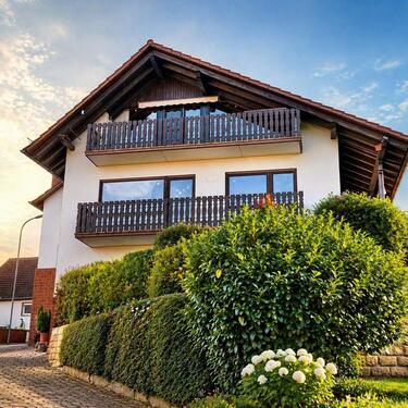 Foto - Freistehendes Wohnhaus mit Garten, Loggia und Garagen
