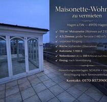Maisonette-Wohnung (2 Ebenen) - 110qm - grosse Terasse - Hagen am Teutoburger Wald