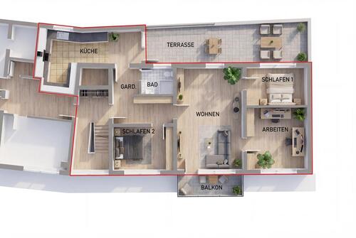 Foto - 4.5 Zimmer Etagenwohnung in Schwetzingen