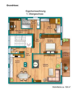 Foto - 4 Zimmer Etagenwohnung zum Kaufen in Kassel