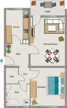 Foto - 2.5 Zimmer Etagenwohnung zur Miete in Düsseldorf