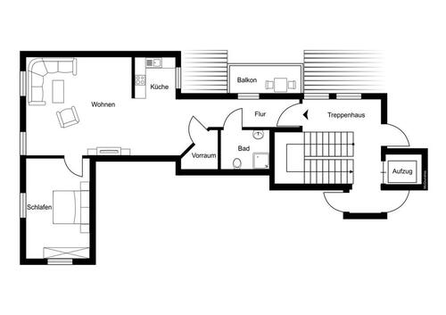 Foto - 2 Zimmer Etagenwohnung zur Miete in Finnentrop