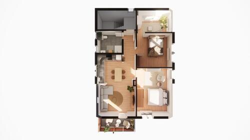 Foto - 3.5 Zimmer Dachgeschoßwohnung zur Miete in Aulendorf