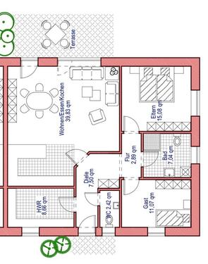Foto - Neuwertige – 3 Zimmer-Wohnung im Außenbereich von Ankum