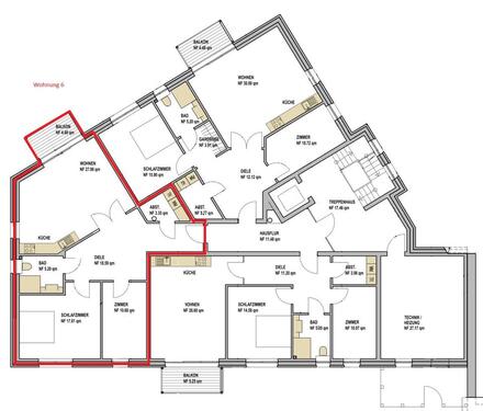 Foto - Etagenwohnung zur Miete in Wanna