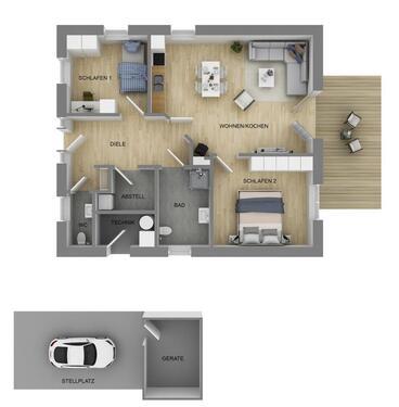 Foto - 3 Zimmer Bungalow in Lathen