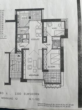 Foto - 3 Zimmer Etagenwohnung zum Kaufen in Kölln-Reisiek