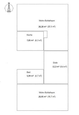 Foto - 2 Zimmer Dachgeschoßwohnung zur Miete in Sülzetal