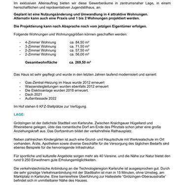 Foto - 11 Zimmer Etagenwohnung zum Kaufen in Karlsruhe