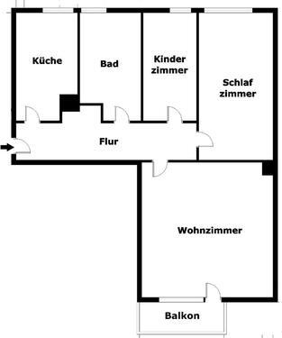 Foto - 3 Zimmer Etagenwohnung zur Miete in Berlin