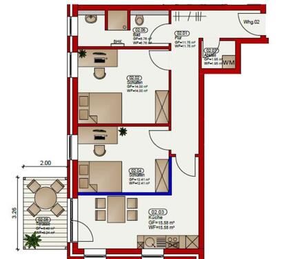Foto - Moderne Erdgeschosswohnung mit Einbauküche in zentraler Lage von Lingen
