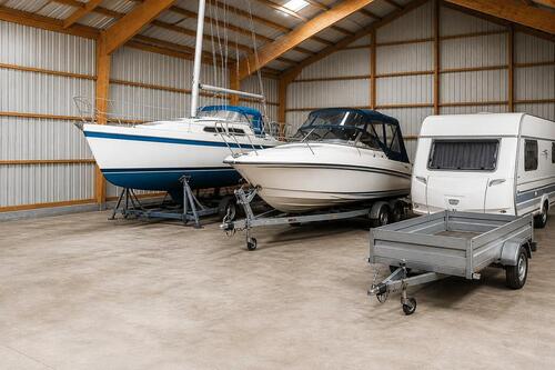 Foto - Winterlager für Segelboote, Motorboote, Wohnwagen, Anhänger etc.