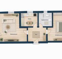 Helle 2-Zimmer-Wohnung mit Balkon in naturnaher Lage am Motzensee - Mittenwalde