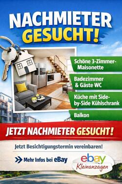 Foto - Nachmieter für 3 Zimmer Wohnung