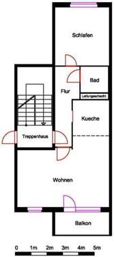 Foto - Etagenwohnung in Nordhausen zur Miete