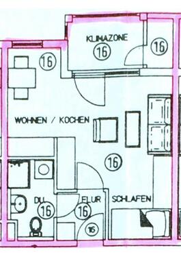 Foto - 1 Zimmer Etagenwohnung in Pforzheim