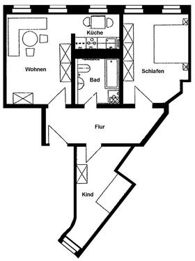 Foto - Etagenwohnung zur Miete in Leipzig