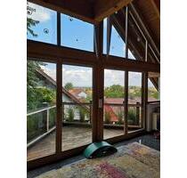 Lichtdurchflutete Maisonette mit Fernblick und Balkon - Gerolsheim
