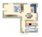 Foto - 2 Zimmerwohnung in Barmen - 450,00 EUR Kaltmiete,