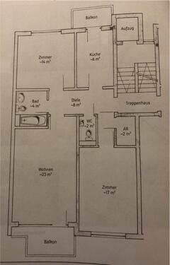 Foto - 3 Zimmer Etagenwohnung zur Miete in Bremerhaven