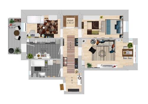 Foto - Großzügige 78,62m² Wohnung im Kaßberg – ab sofort verfügbar