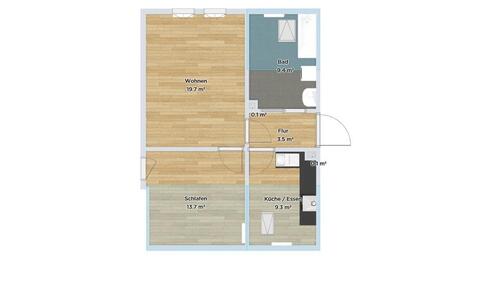 Foto - 2 Zimmer Dachgeschoßwohnung zur Miete in Schöneck/Vogtland