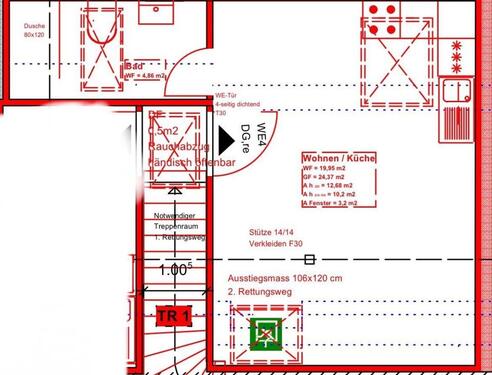 Foto - 1 Zimmer Dachgeschoßwohnung in Lüneburg