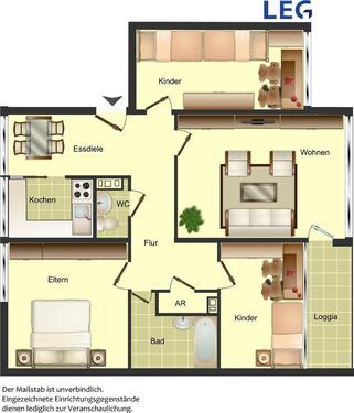 Foto - Etagenwohnung zur Miete in Hamm