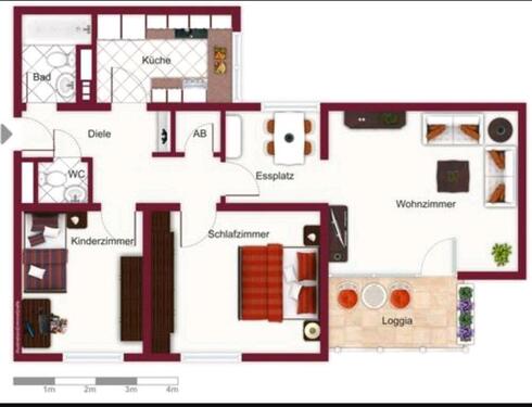 Foto - vermietete 3 Zimmer Wohnung Radevormwald