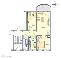 Renovierte 3 Raum Wohnung mit Balkon und Markise - Grabow