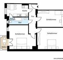 Großes WG-Zimmer mit Balkon – Berlin-Johannisthal