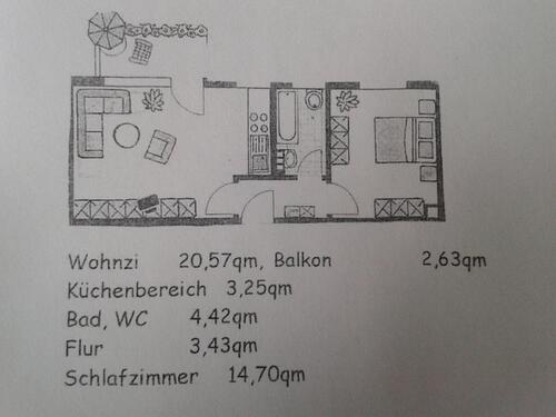 Foto - ETW mit Stellplatz u. Balkon in Lehrte-Mitte 1.OG. Provisionsfrei