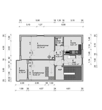 Foto - 2-Zimmer-Altbauwohnung zu vermieten – Pegnitz 