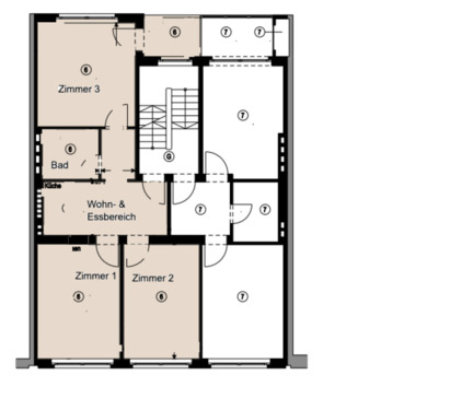 Foto - 3 Zimmer Etagenwohnung zur Miete in Düsseldorf