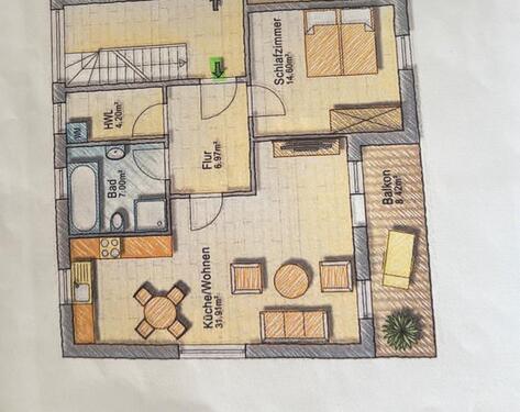 Foto - 2.5 Zimmer Etagenwohnung zur Miete in Hannover