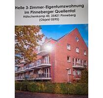 Helle 3 Zimmer-Wohnung.Ohne Makler.Pbg.-Quellental - Pinneberg