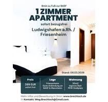 Einzimmerwohnung Ludwigshafen 1 Zimmer Apartment Friesenheim - Ludwigshafen am Rhein Ludwigshafen-Hemshof