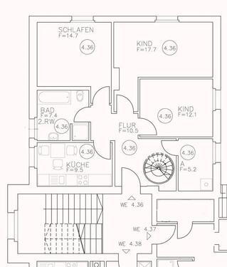Foto - 4 Zimmer Wohnung 133 qm in der Enckekaserne inkl. Küche