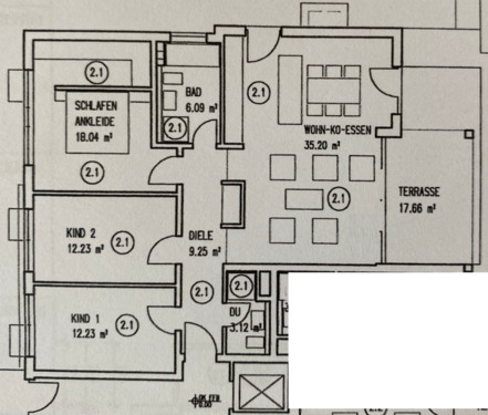 Foto - 4 Zimmer Erdgeschoßwohnung in Wiesbaden