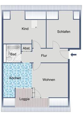 Foto - Etagenwohnung in Kassel zur Miete