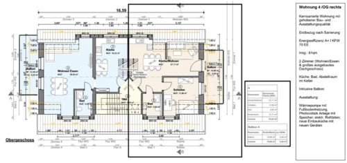Foto - Kernsanierte 2-Zimmer Wohnung mit großem Balkon in Os-Haste