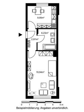 Foto - 1 Zimmer Etagenwohnung zur Miete in Wiesbaden