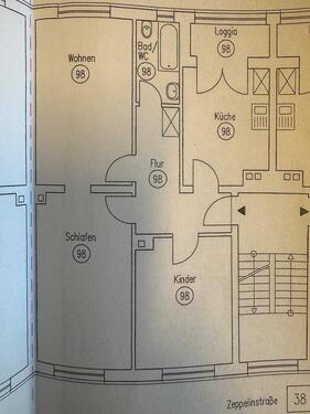 Foto - Attraktive 3-Zimmer-Wohnung mit Loggia - vermietet
