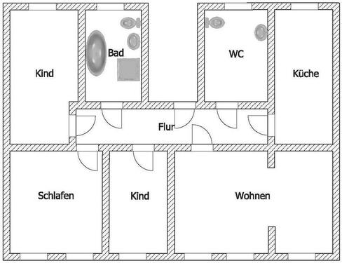 Foto - 4 Zimmer Etagenwohnung zur Miete in Riesa