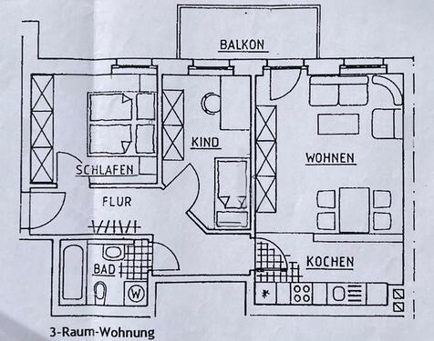 Foto - Wohnung Stadtmitte Plauen - 610,00&nbsp;EUR Kaltmiete, ca.&nbsp; 64,00&nbsp;m&sup2;