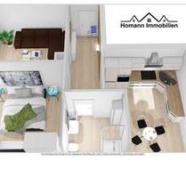 Helle 2-Zimmer-Wohnung im 1. OG rechts – ruhige Lage in Bergkamen