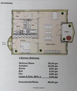 Foto - Etagenwohnung zur Miete in Leipzig